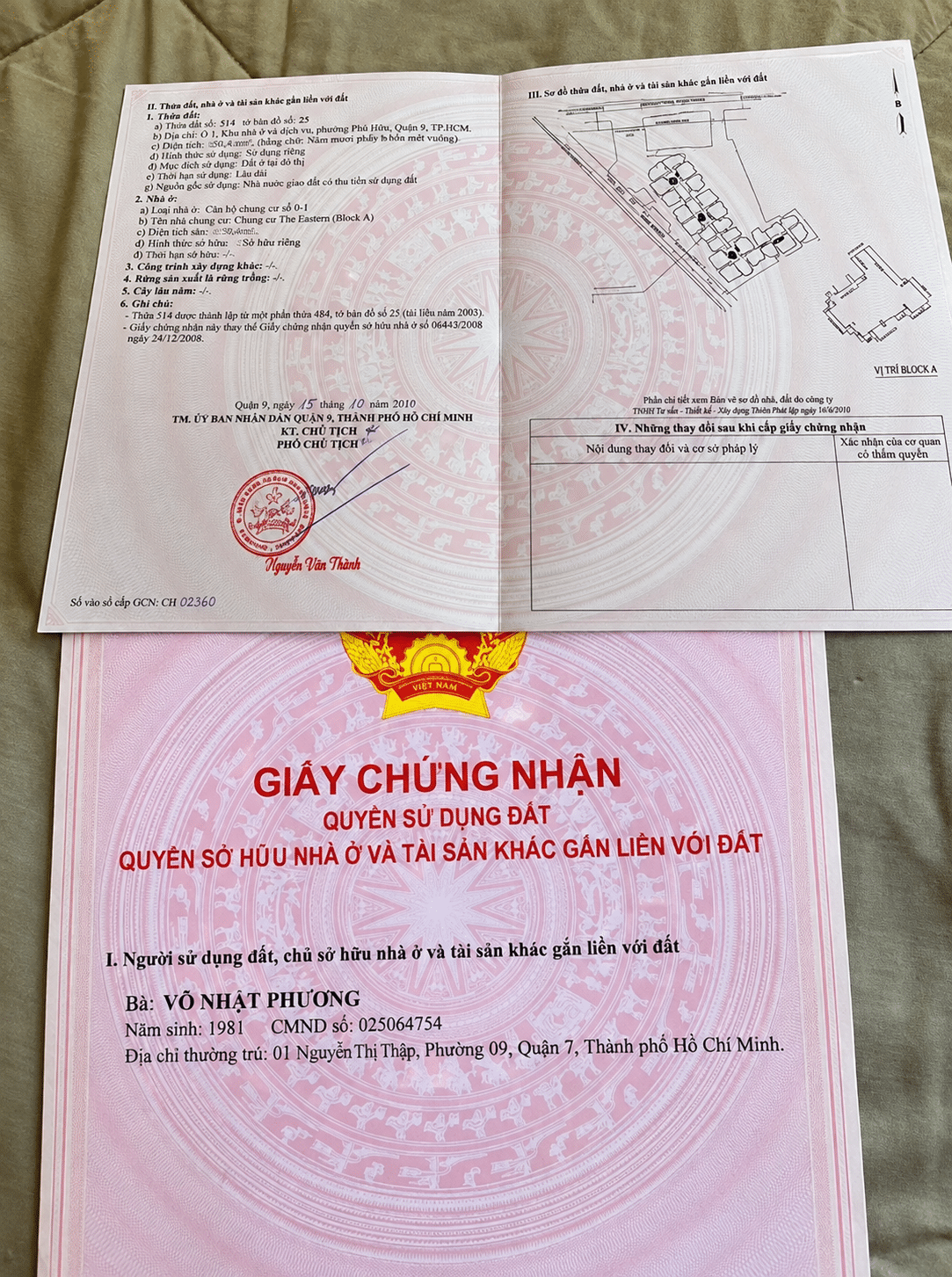 Sổ hồng The Eastern